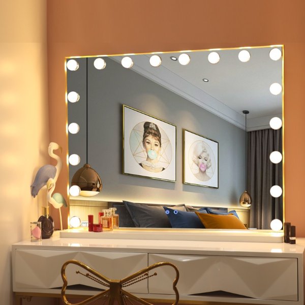 MDF Base Hollywood led vanity mirror