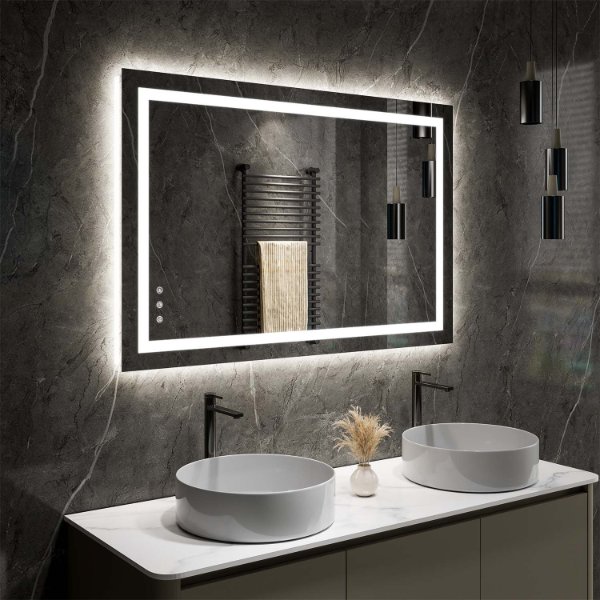 DP388 Frameless LED Bathroom Mirror