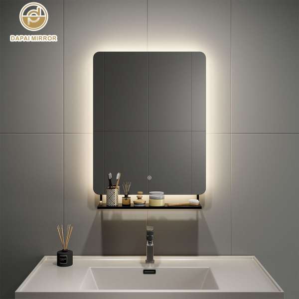LED Bathroom Mirror With Shelf